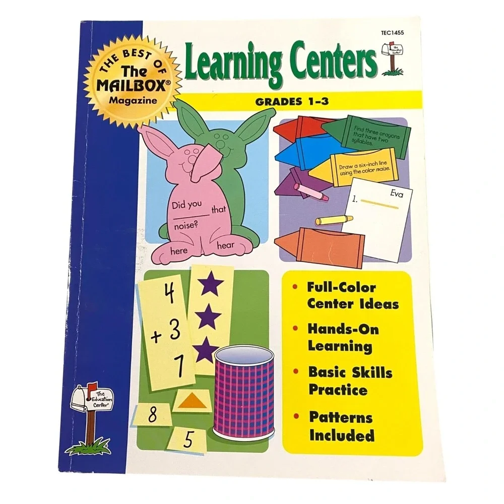 Grade 1 2 3 Paperback Book Lot of 3 Teacher Tips Printables Centers Math Vintage